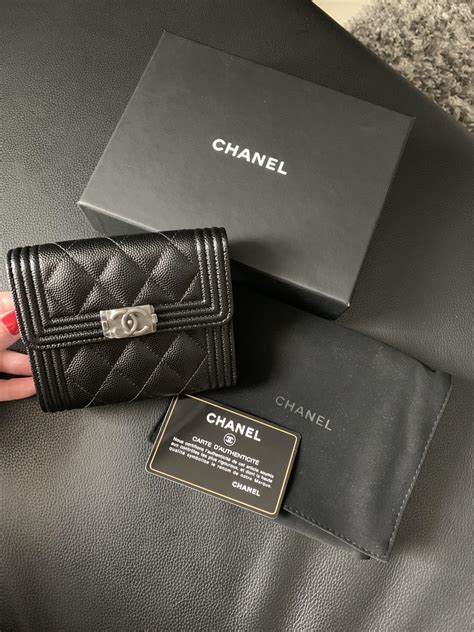 chanel boy continental wallet|chanel boy small wallet.